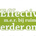 Effectiviteit mer bij ruimtelijke plannen
