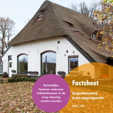 Brochure Zorgonderneming in het omgevingsrecht